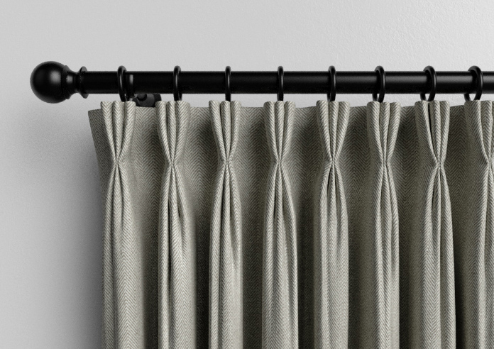 Soft Chevron, Brown - Made to Measure Curtains - Image 11